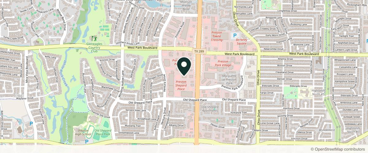 Map showing the exact location of Revived Aesthetics at 1805 Preston Rd Ste 102, Plano, TX 75093, USA