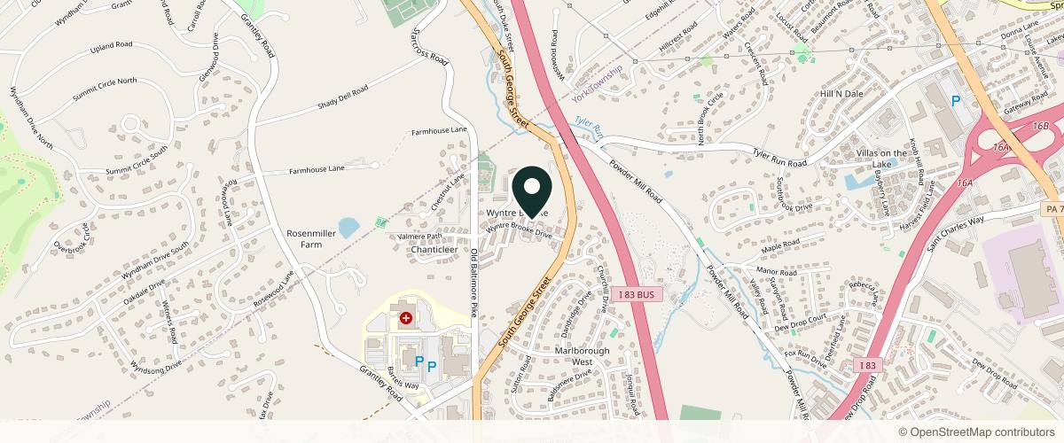 Map showing the exact location of Revived Medical Aesthetics at 85 Wyntre Brooke Dr, York, PA 17403, USA