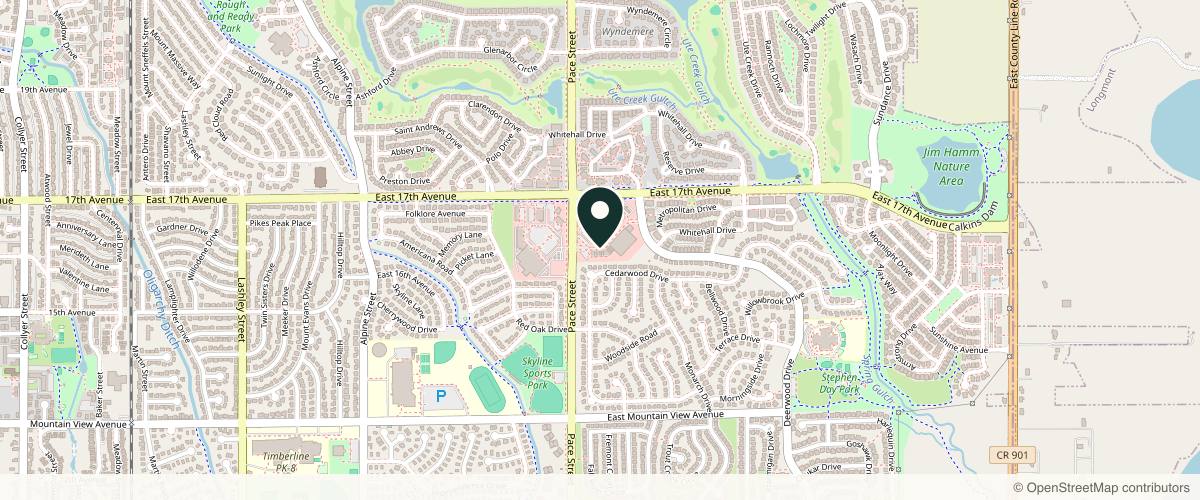 Map showing the exact location of Rewind Med Spa at 1610 Pace St #400, Longmont, CO 80504, USA