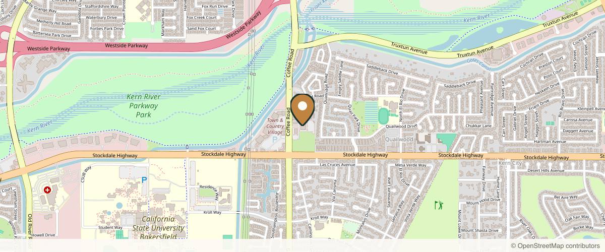 Map showing the exact location of Rhodes Medspa at 212 Coffee Rd Ste 206 Space 117, Bakersfield, CA 93309, USA