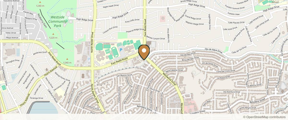 Map showing the exact location of RM Luminace Aesthetics at 7181 Westwind Dr Ste d, El Paso, TX 79912, USA