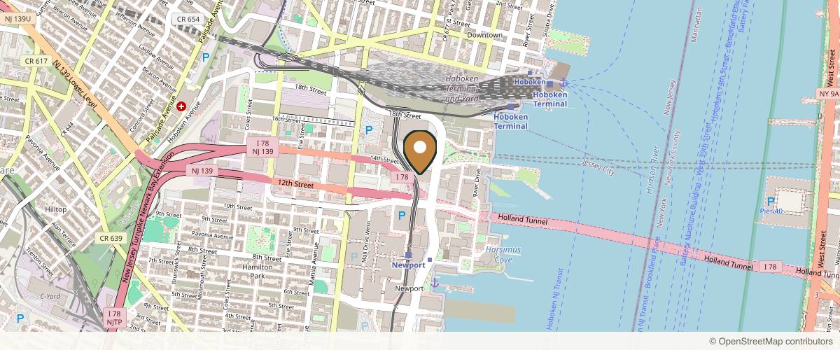 Map showing the exact location of Sach Aesthetics at 611 Washington Blvd Ste 188, Jersey City, NJ 07310, USA