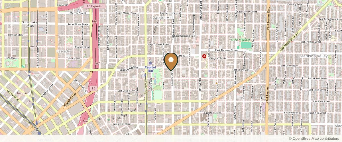 Map showing the exact location of Sadowski Aesthetics & Laser at 1817 12th Ave, Seattle, WA 98122, USA