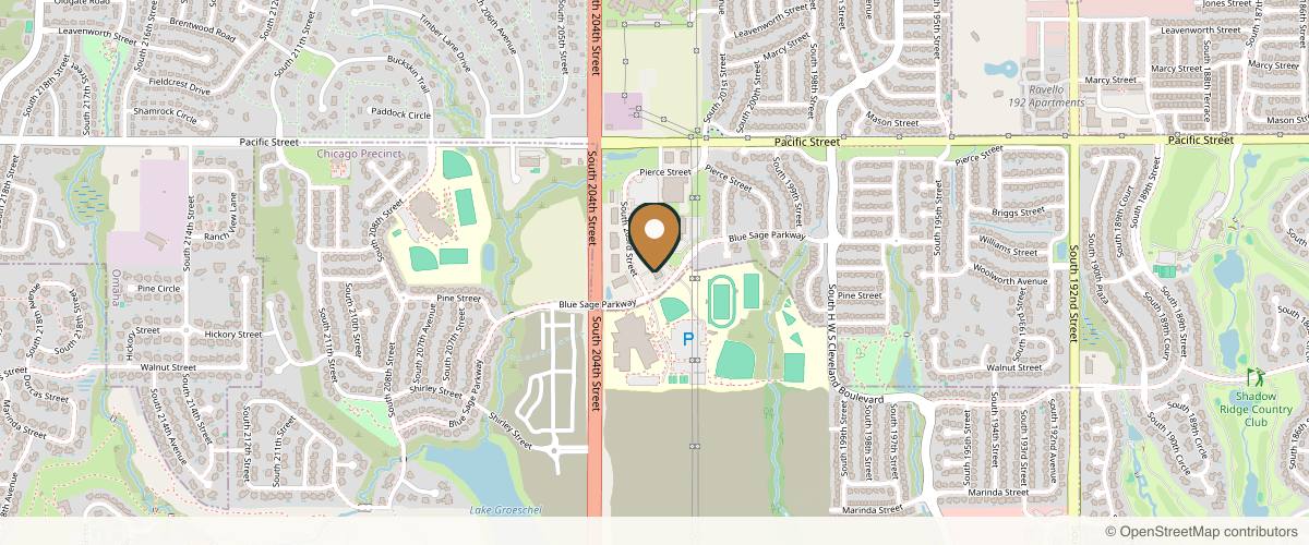Map showing the exact location of Sakoon The Spa at 1529 S 203rd St, Omaha, NE 68130, USA