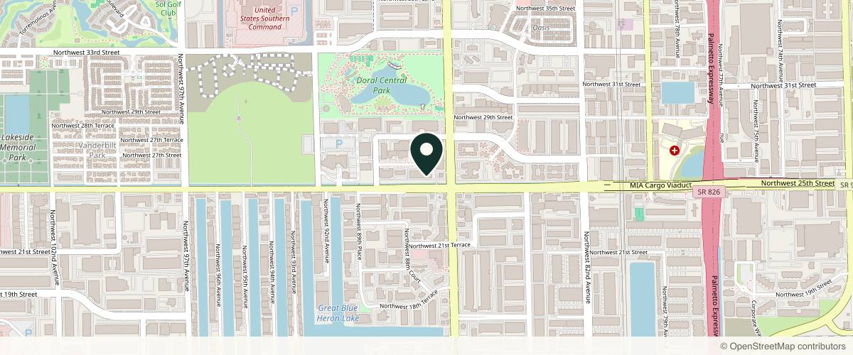 Map showing the exact location of Sanavital Med Spa at 8726 NW 26th St #17, Doral, FL 33172, USA