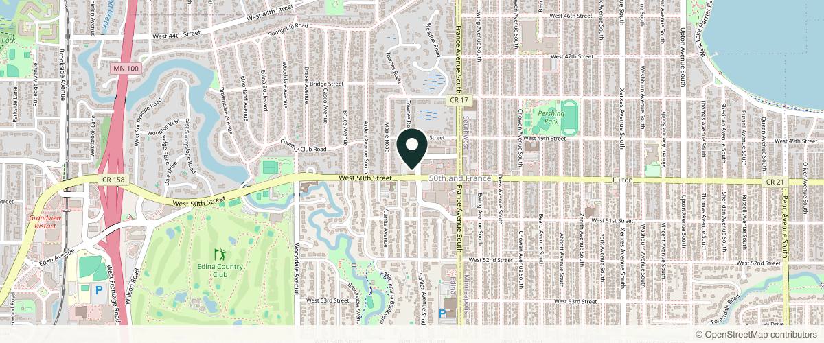 Map showing the exact location of Schweiger Dermatology Group - Edina at 4100 W 50th St, Edina, MN 55424, USA