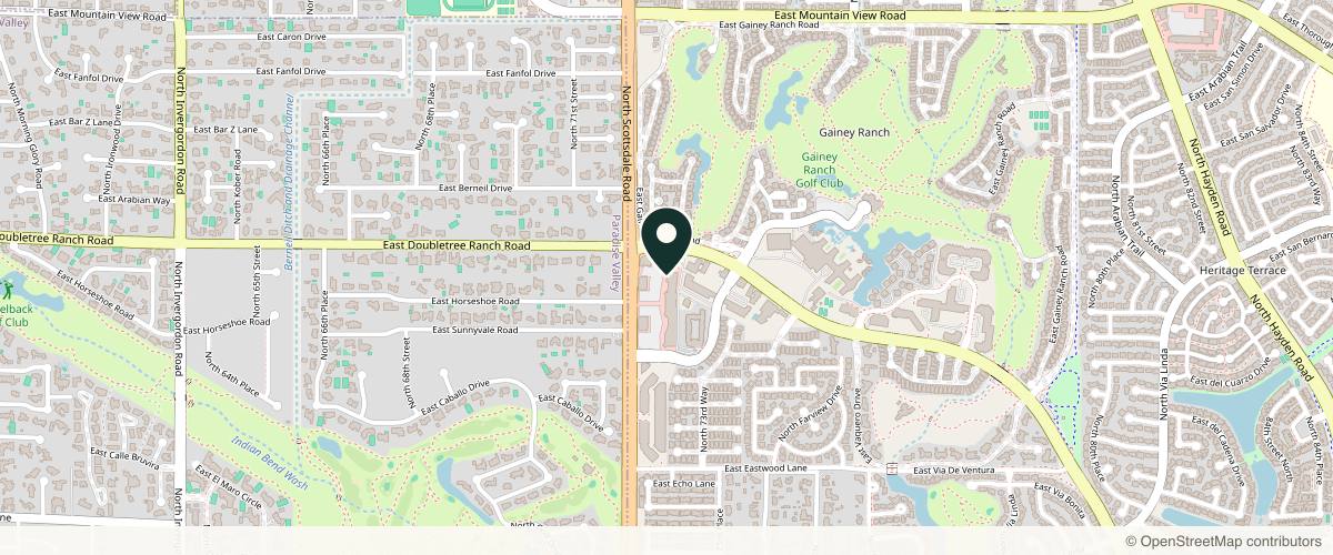 Map showing the exact location of Scottsdale Sculpt at 8787 N Scottsdale Rd Ste a 105, Scottsdale, AZ 85253, USA