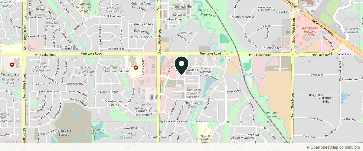 Map showing the exact location of Script MedSpa at 7169 Kentwell Ln, Lincoln, NE 68516, USA