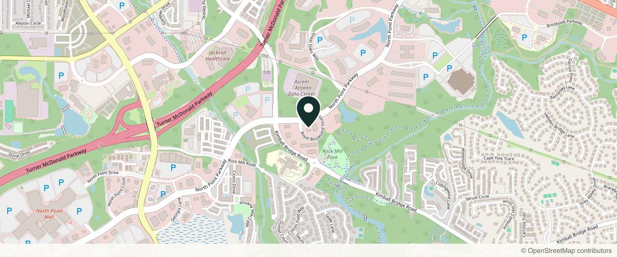 Map showing the exact location of Sculpted Contours - MedSpa in Alpharetta at 3005 Royal Blvd S #150, Alpharetta, GA 30022, USA