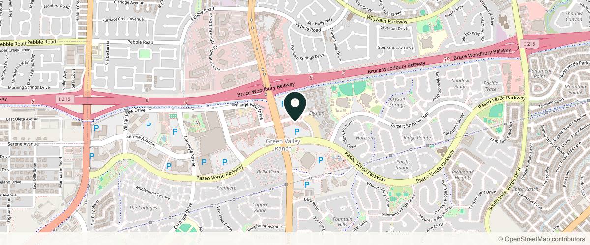 Map showing the exact location of Sculpted MD Henderson at 170 S Green Valley Pkwy, Henderson, NV 89012, USA