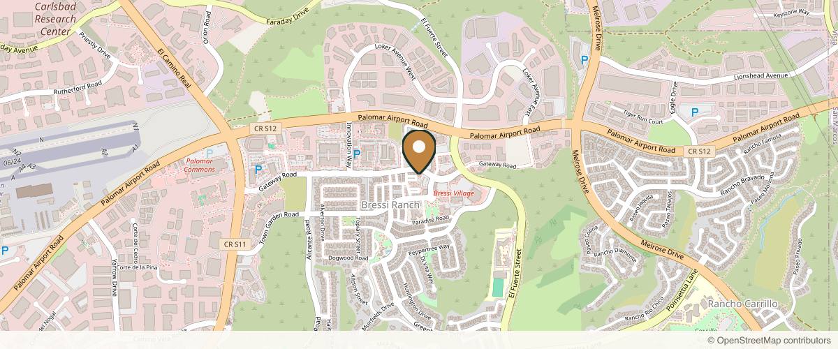 Map showing the exact location of SDBotox - Carlsbad at 2623 Gateway Rd #103, Carlsbad, CA 92009, USA