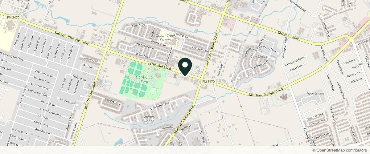Map showing the exact location of SDBotox - Killeen at 2100 E Stan Schlueter Loop Ste E, Killeen, TX 76542, USA