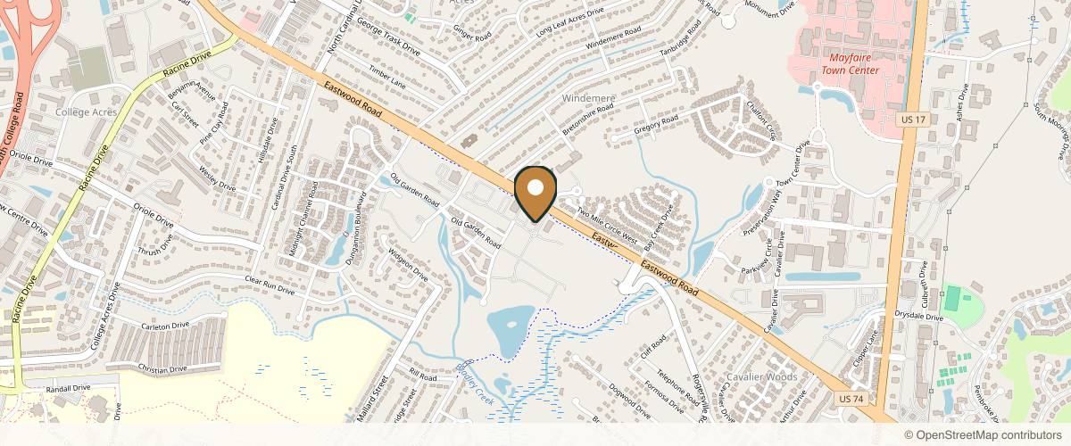 Map showing the exact location of Self Skin Studio at 101 Autumn Hall Dr Ste 230, Wilmington, NC 28403, USA
