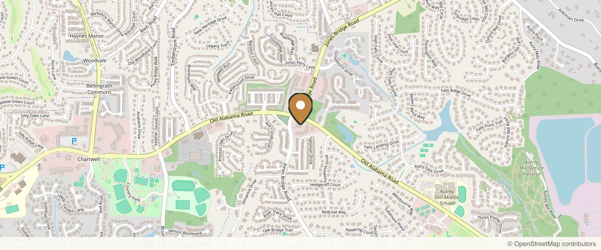 Map showing the exact location of Sempre Day & Medical Spa at 3719 Old Alabama Rd 300 C, D & E, Johns Creek, GA 30022, USA