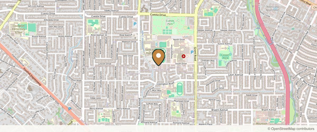 Map showing the exact location of Shahin Fazilat, M.D. - SF Bay Area Plastic Surgery at 515 South Dr Suite #25, Mountain View, CA 94040, USA