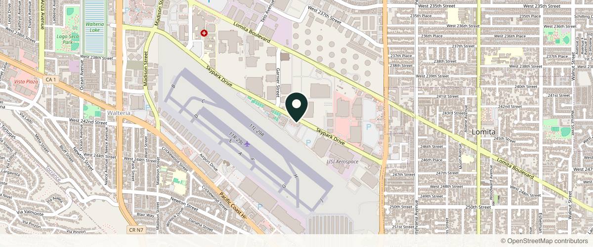 Map showing the exact location of Shantique Med Spa | Torrance at 2780 Skypark Dr Unit 115, Torrance, CA 90505, USA