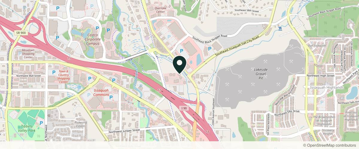 Map showing the exact location of Sherisse Hill Aesthetic Derm at 22526 SE 64th Pl Ste D-230, Issaquah, WA 98027, USA