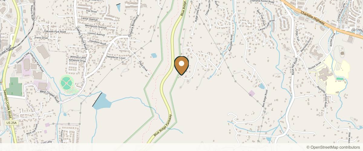 Map showing the exact location of Shoji Spa & Retreat at 96 Avondale Heights Rd, Asheville, NC 28803, USA