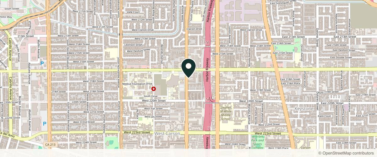 Map showing the exact location of Sibel Aesthetics at 21730 S Vermont Ave Unit 131, Torrance, CA 90502, USA