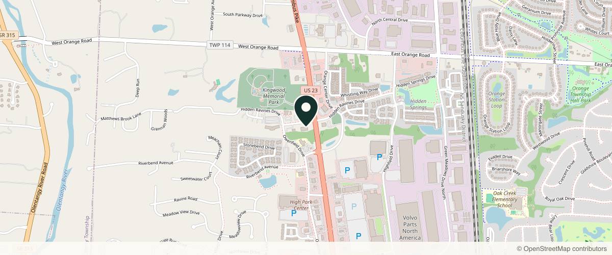 Map showing the exact location of Signature Dermatology at 25 Hidden Ravines Dr Ste A, Powell, OH 43065