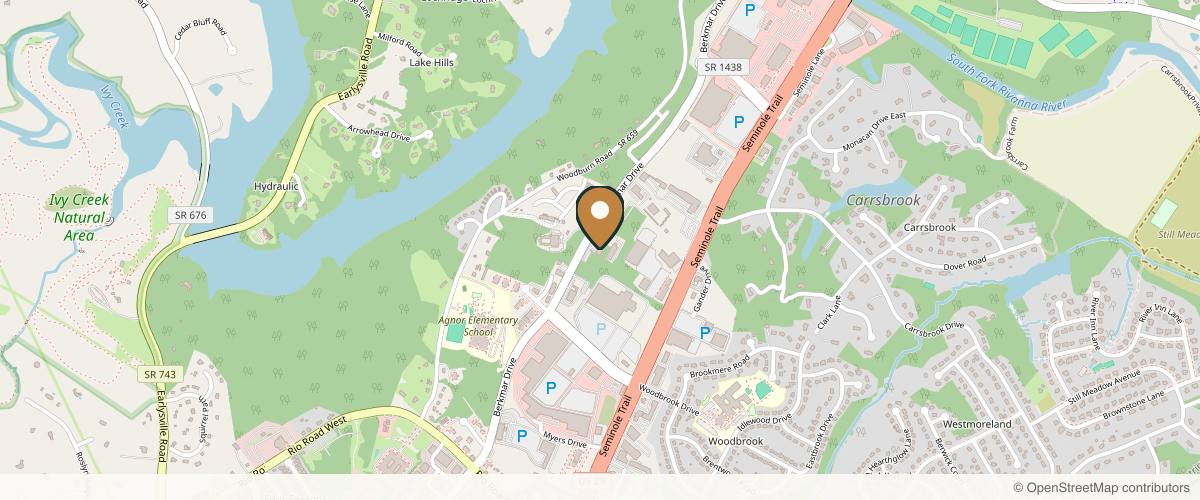 Map showing the exact location of Signature Medical Spa at 3350 Berkmar Dr, Charlottesville, VA 22901, USA