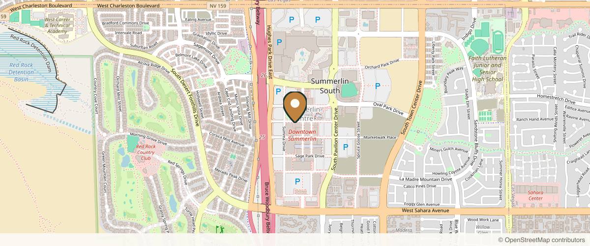 Map showing the exact location of Sikara Medspa at 1955 Festival Plaza Dr Ste 180, Las Vegas, NV 89135, USA