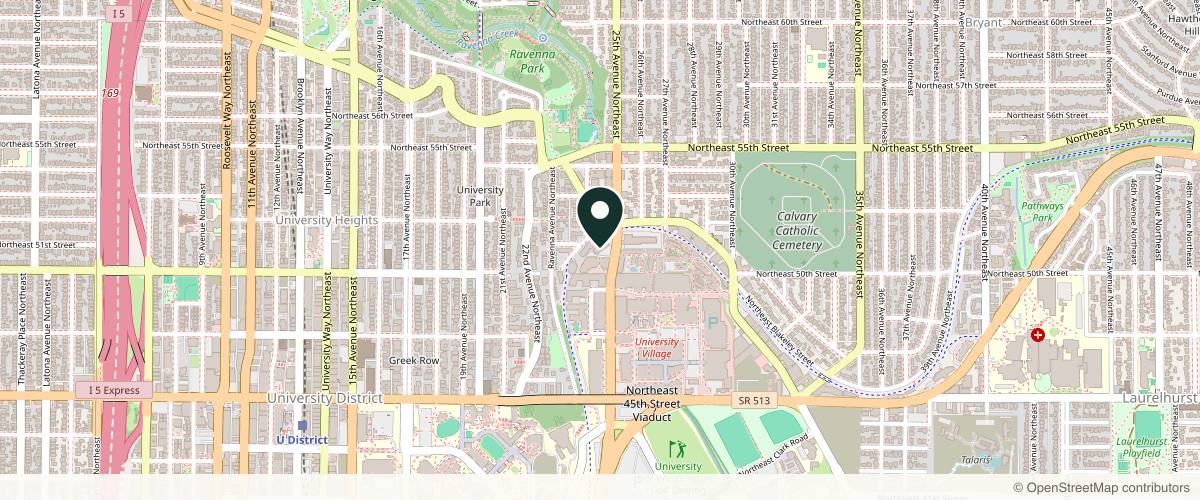Map showing the exact location of Simplicity Med Spa at 5025 25th Ave NE Ste 104, Seattle, WA 98105, USA