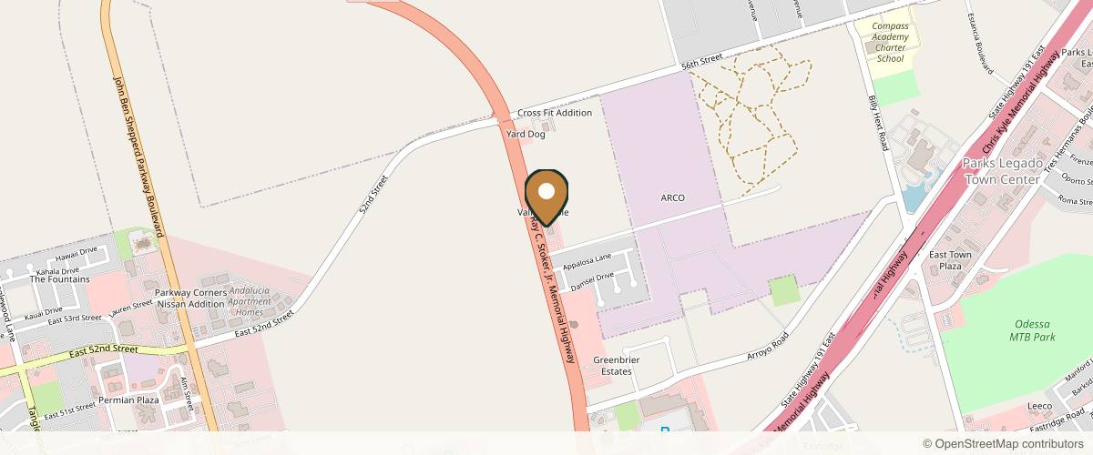 Map showing the exact location of Simply Gorgeous Aesthetics at 5000 NE Loop 338 #108, Odessa, TX 79762, USA