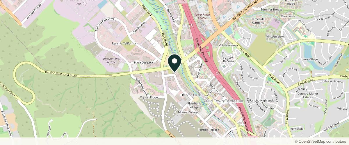 Map showing the exact location of Skin & Soul Medical Aesthetics | A Portrait Collective Provider at 28751 Rancho California Rd Ste 208, Temecula, CA 92590, USA