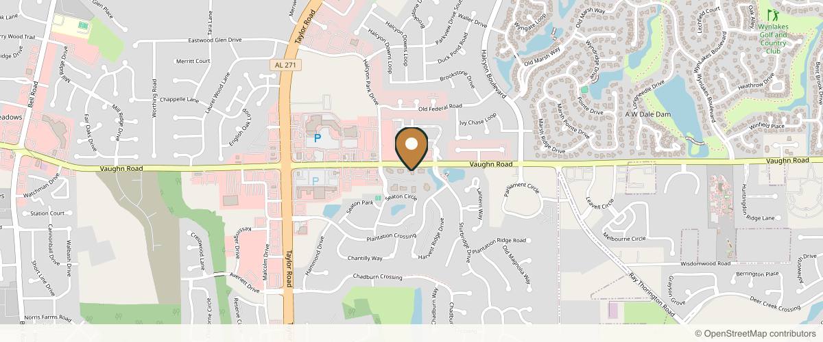 Map showing the exact location of Skin By Bishop (formerly Montgomery Aesthetics) at 8161 Seaton Pl c, Montgomery, AL 36116, USA