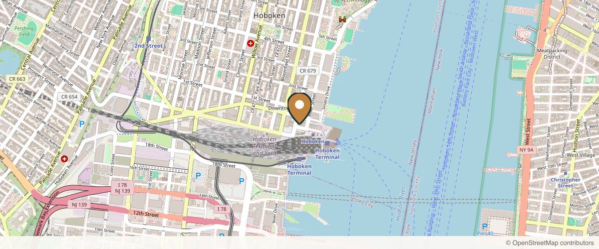Map showing the exact location of Skin by EC ( Winner of Best Facial in Hoboken for over 11 years!) at 80 River St #2a, Hoboken, NJ 07030, USA
