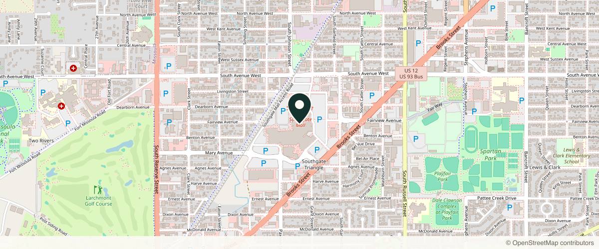 Map showing the exact location of Skin Chic at 2901 Brooks St, Missoula, MT 59801, USA