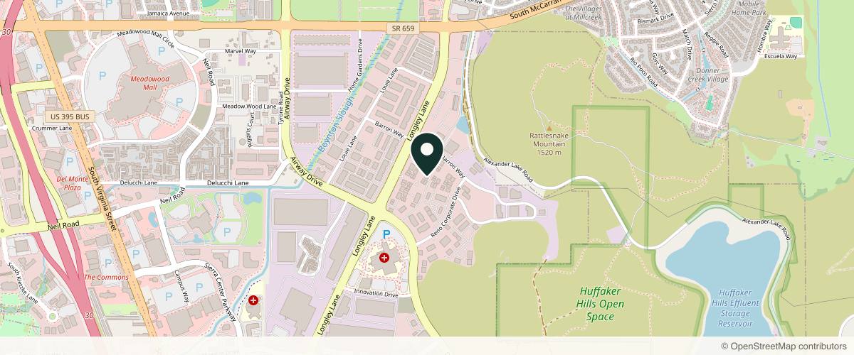 Map showing the exact location of Skin Clinique at 5482 Longley Ln B, Reno, NV 89511, USA