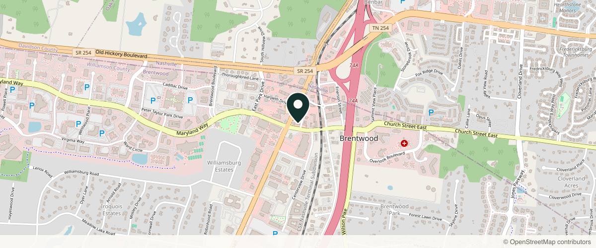 Map showing the exact location of Skin Essentials Aesthetics & Lasers at 7012 Church St E Ste 200, Brentwood, TN 37027, USA