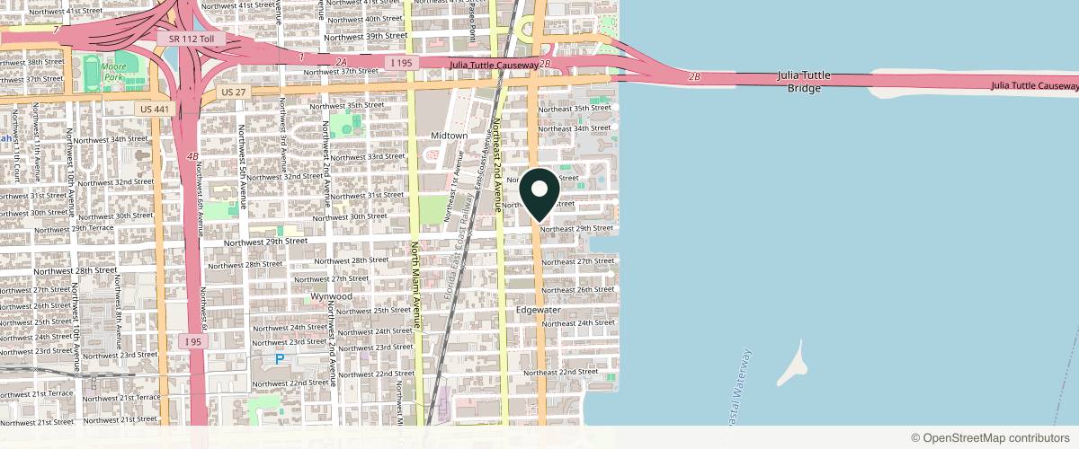 Map showing the exact location of SKIN INSTITUTE OF AESTHETICS WELLNESS AND CONCIERGE at 2915 Biscayne Blvd Ste 300-16, Miami, FL 33137, USA