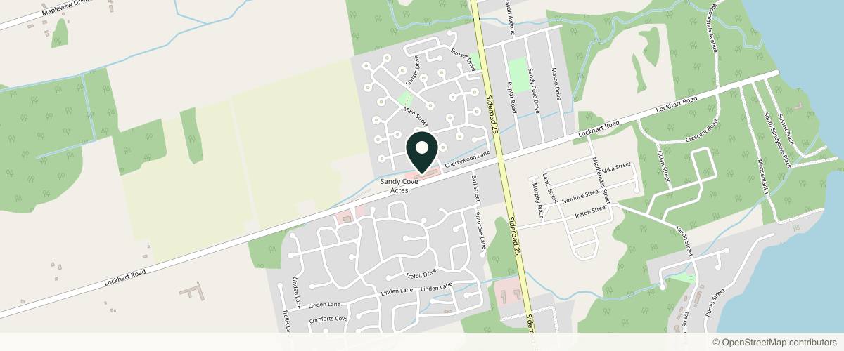 Map showing the exact location of Skin Med Spa at 902 Lockhart Rd, Innisfil, ON L9S 4V2, Canada
