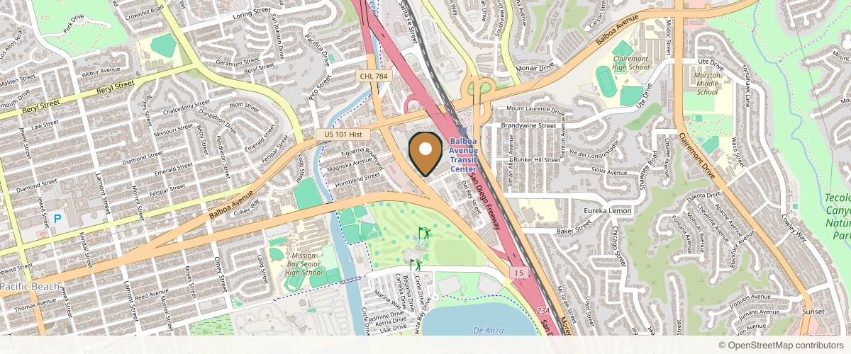 Map showing the exact location of Skin Medical Spa in San Diego | Skin Tightening | Cryo Fat Freezing | Lipo Cavitation at 4501 Mission Bay Dr. #2A, San Diego, CA 92109, USA