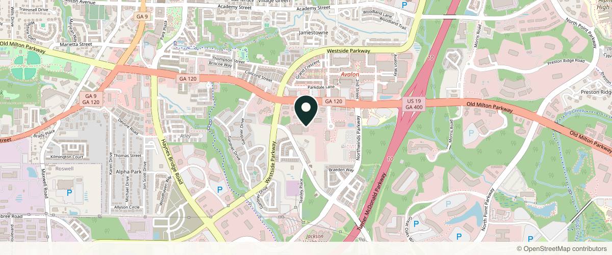 Map showing the exact location of Skin Pharm at 100 Kimball Pl Ste 570, Alpharetta, GA 30009, USA