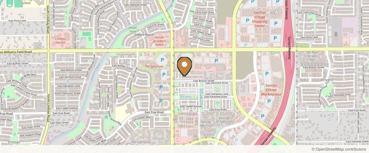 Map showing the exact location of Skin Ritual at 1684 E Boston St Ste 102, Gilbert, AZ 85295, USA