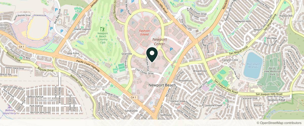 Map showing the exact location of Skin Society at 220 Newport Center Dr Suite 22, Newport Beach, CA 92660, USA