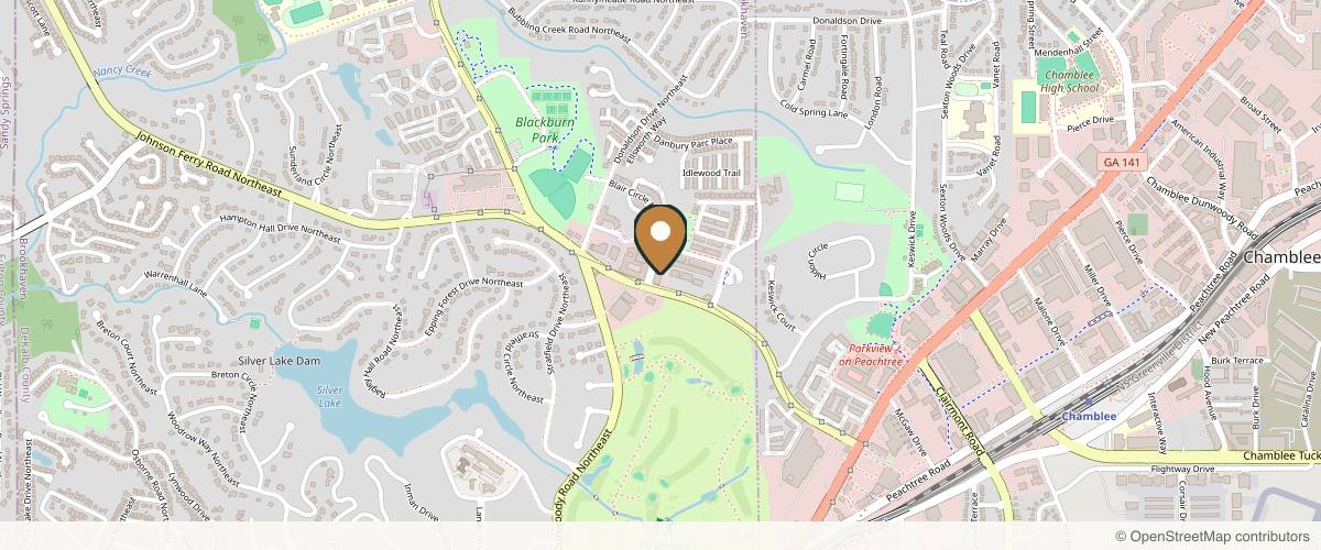 Map showing the exact location of Skin Suite MedSpa at 3575 Durden Dr NE #305, Atlanta, GA 30319, USA