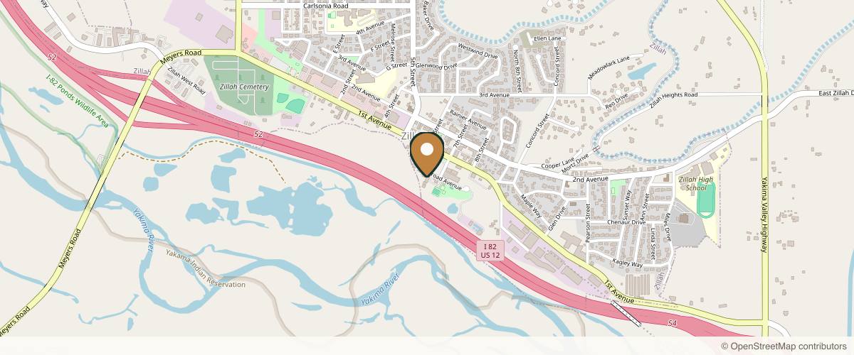Map showing the exact location of Skin Unfiltered Medical Aesthetics at 616 Railroad Ave Ste D, Zillah, WA 98953, USA