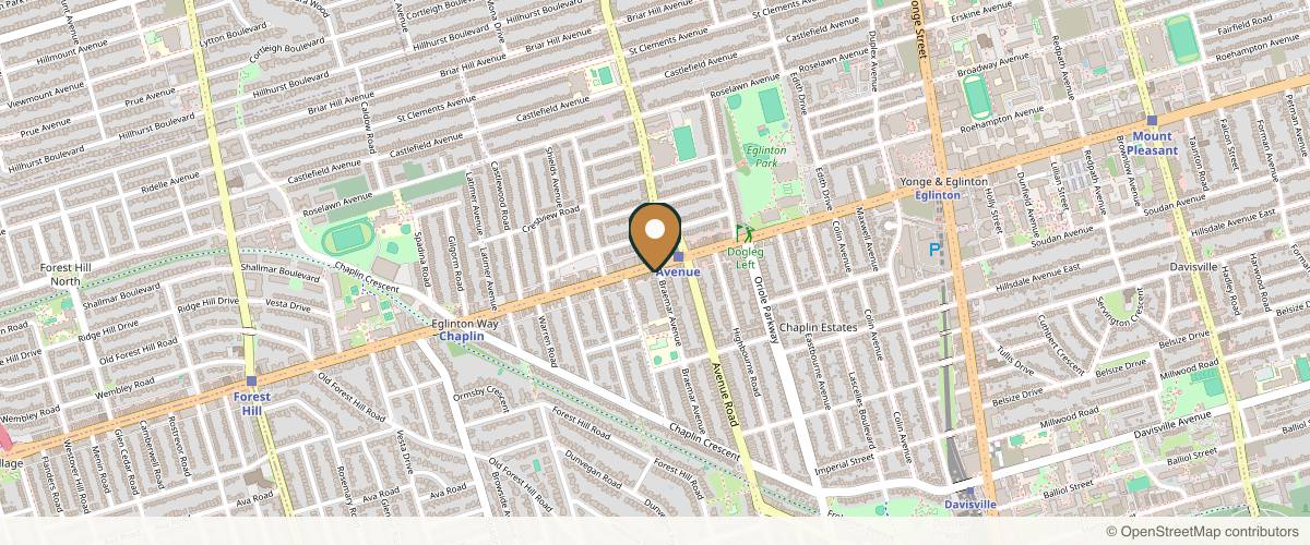 Map showing the exact location of Skin Vitality Medical Clinic Toronto at 351 Eglinton Ave W, Toronto, ON M5N 1A3, Canada