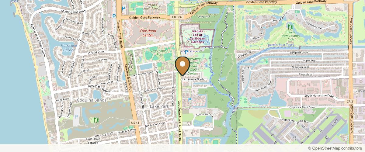 Map showing the exact location of Skin Wellness Physicians at 1300 Goodlette-Frank Rd #101, Naples, FL 34102, USA