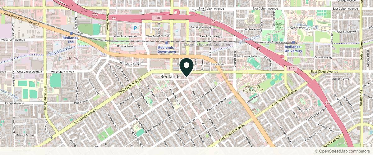 Map showing the exact location of SKINAESTHETICA at 147 E Vine St Ste 49, Redlands, CA 92373, USA