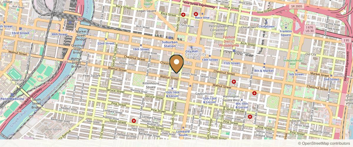 Map showing the exact location of Skincare Lounge SPA at 1512 Sansom St # 300, Philadelphia, PA 19102, USA