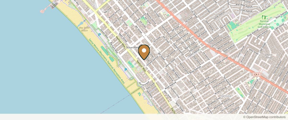 Map showing the exact location of SkinCeuticals SkinLab Santa Monica by Cavendish Clinic at 2801 Main St, Santa Monica, CA 90405, USA