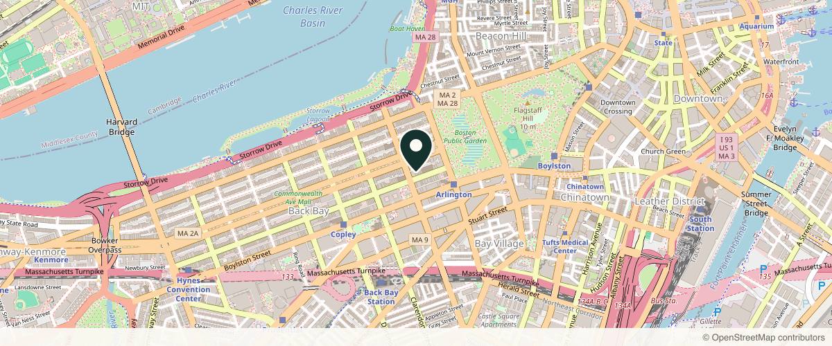 Map showing the exact location of SkinHealth Centers Med Spa Boston at SkinHealth Centers, 37 Newbury St 5th floor, Boston, MA 02116, USA