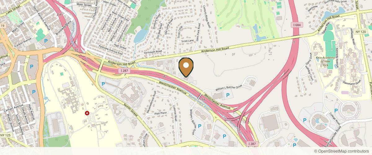 Map showing the exact location of Skinjava Medical Spa at 244 Westchester Ave Ste 214, West Harrison, NY 10604, USA