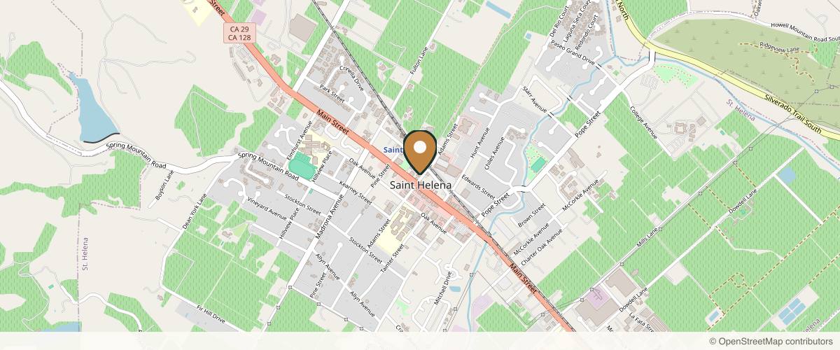 Map showing the exact location of SkinLab Napa Valley at 1126 Adams St Ste B, St Helena, CA 94574, USA
